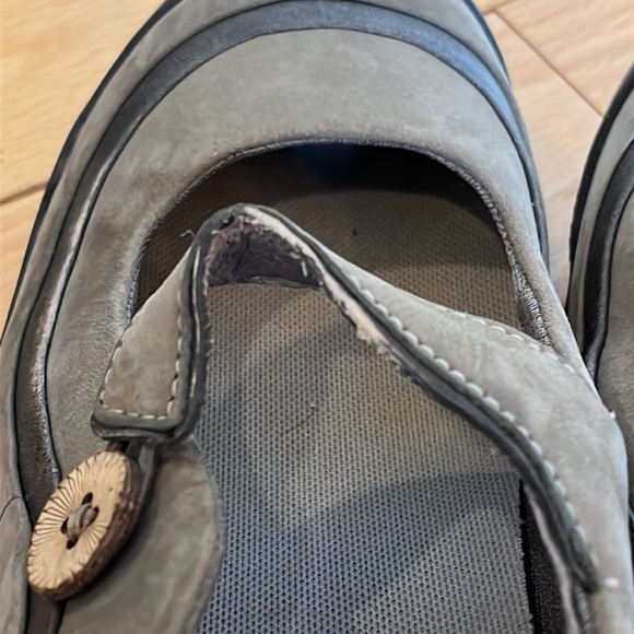 Merrell Q Form Ortholite Taupe Gray Leather Mary Jane Flats Size 9 - Picture 6 of 8